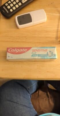 Colgate Sensitive Plus. Made in India.