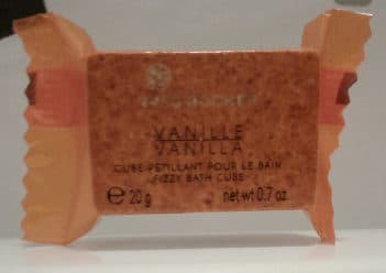 Cube pétillant pour le bain Vanille