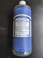Dr. Bronner liquid soap peppermint
