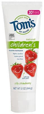 Kid's Natural Silly Strawberry Fluoride Anticavity Toothpaste