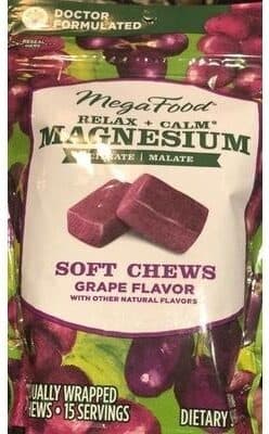 Grape Flavor Magnesium Soft Chews