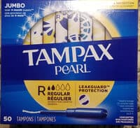 Pearl Regular Unscented Tampons