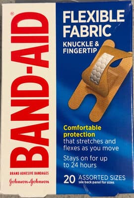 Flexible Fabric Knuckle & Fingertip Adhesive Bandages