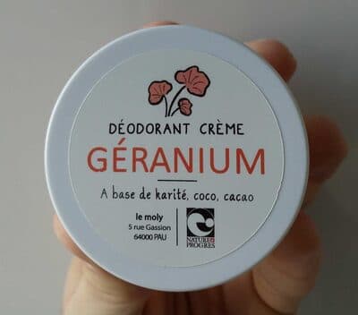 Déodorant crème géranium