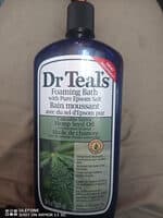 Foaming Bath with Pure Epsom Salt Cannabis Sativa Hemp Seed Oil with Essential Oil Blend
