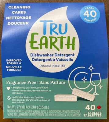 Dishwasher Detergent Tablets, Fragrance-Free