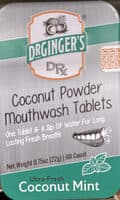 Coconut Powder Mouthwash Tablets