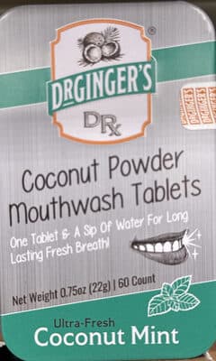 Coconut Powder Mouthwash Tablets