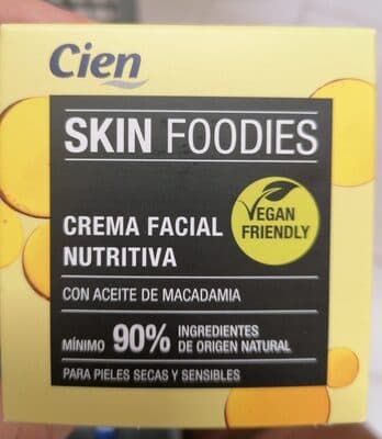 Skin foodies, crema facial nutritiva