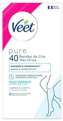 Veet Minima Pure Easy-Gel Waxstrips voor je Lichaam en Benen