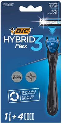 Bic Flex3 Hybrid 3 Bıçaklı 1 Sap + 4 Kartuş Tıraş Bıçağı