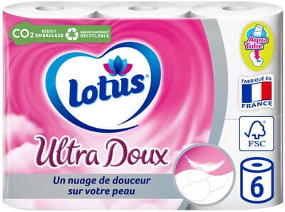 Papier toilette ultra doux aqua tube