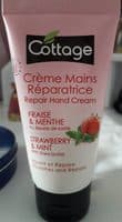 Crème mains réparatrice fraise & menthe