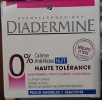 Crème Anti-Rides Nuit Haute Tolérance