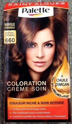 Coloration crème soin à l'huile d'argan Châtain caramel 660