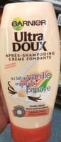 Ultra Doux Après shampooing crème fondante au Lait de vanille et pulpe de papaye
