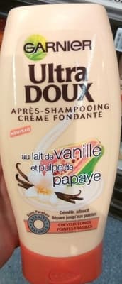 Ultra Doux Après shampooing crème fondante au Lait de vanille et pulpe de papaye