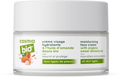 Creme visage hydratante a l'huile d'amande douce bio