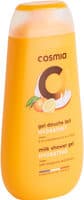 Cosmia gel douche lait hydratant a la mandarine et au citron