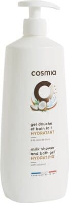 Cosmia gel douche et bain lait hydratant a la noix de coco