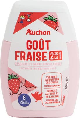 DENTIFRICE ET BAIN DE BOUCHE 2 en 1 ENFANT