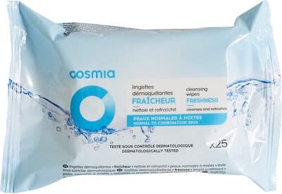 Lingettes démaquillantes fraicheur