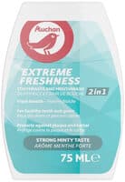 Auchan - dentifrice et bain de bouche - 2 en 1 fraicheur extrême - 75ml