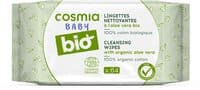 Lingettes nettoyantes à l'aloe vera bio