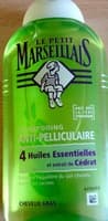 Shampooing anti pellliculaire 4 huiles essentielles et extrait de cédrat cheveux gras