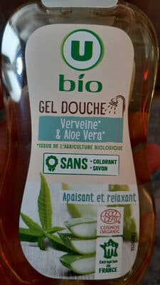 gel douche bio verveine aloe vera