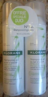 Shampooing sec au lait d'avoine