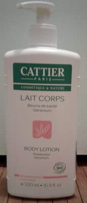 Lait corps beurre de karité géranium