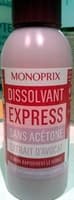 Dissolvant express sans acétone extrait d'avocat