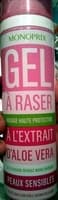 Gel à raser à l'extrait d'aloe vera