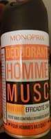 Déodorant Homme Musc Parfumé 24H