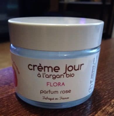 Flora : crème jour à l'argan bio parfum rose