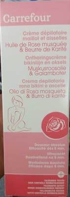 Crème dépilatoire maillot et aisselles Huile de rose musquée & Beurre de karité