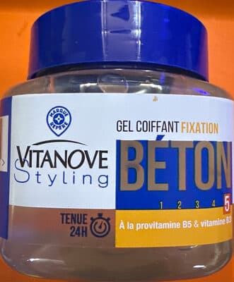Gel coiffant fixation béton