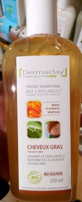 Bio Capilargil Specific Shampooing Argile et Extraits végétaux Cheveux Gras