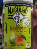 Gel douche extra doux mandarine & citron vert bio