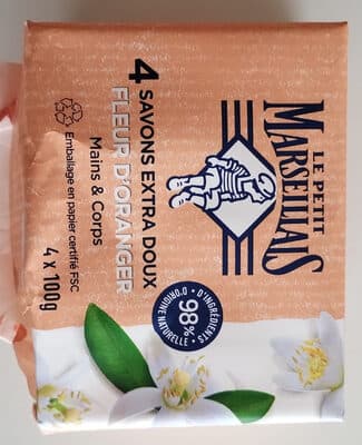 Savons extra doux fleur d'oranger