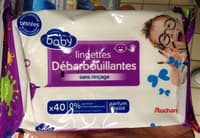 Lingettes débarbouillantes sans rinçage parfum fruité