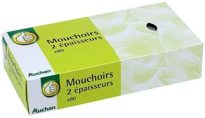 Mouchoirs 2 épaisseurs