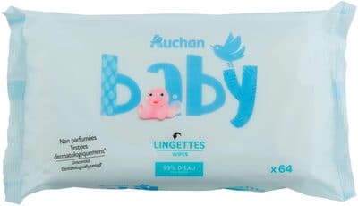 Lingettes à l'eau