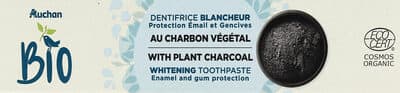 Dentifrice blancheur au charbon vegetal