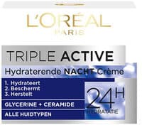 L'Oréal Triple active nachtcrème alle huidtypen