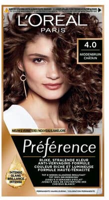 L'Oréal Paris Préférence 4 Middenbruin Permanente Haarkleuring