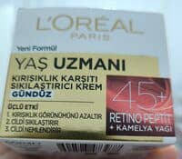 L'Oréal Paris Yaş Uzmanı 45+ Retino Peptit Kırışıklık Karşıtı Sıkılaştırıcı Gündüz Kremi