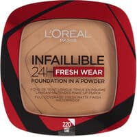 L'Oréal Paris Infaillible 24H Fresh Wear 220 Sand Foundation in a Powder