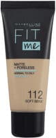 Maybelline New York Fit Me Matte & Poreless 112 Soft Beige Foundation